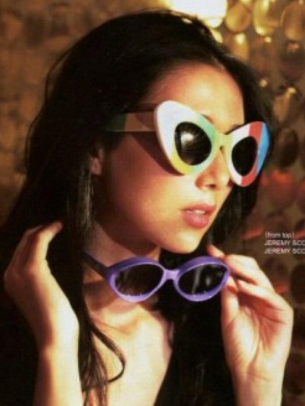 NWB $350 Jeremy Scott x Linda Farrow TV VAR Cat’s Eye Sunglasses Limited Edition